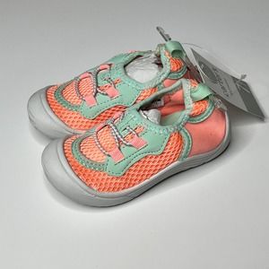 Carter's Pink Green Slip On Shoe 7 Toddler New